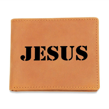Jesus - Leather Wallet