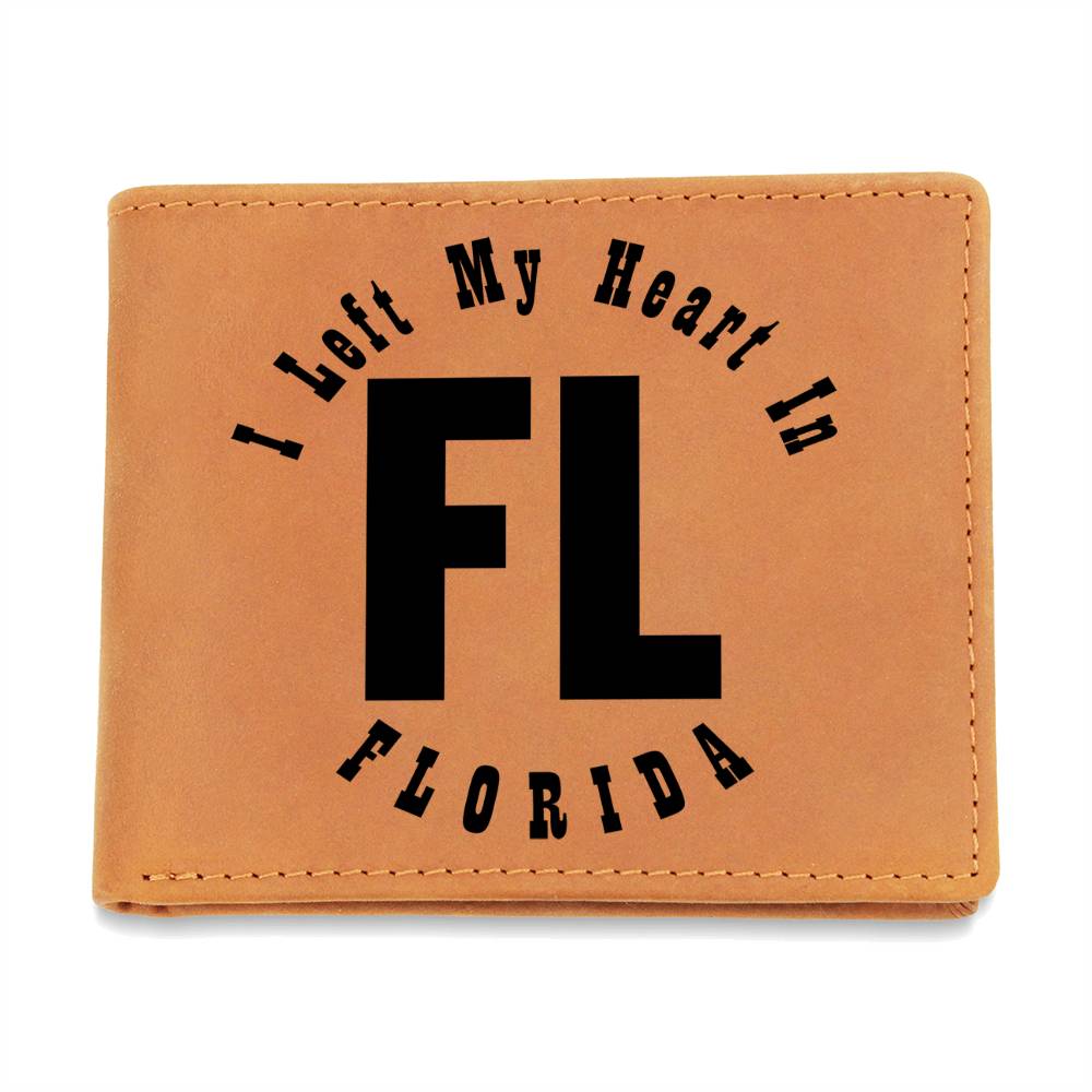 Heart In Florida v01 - Leather Wallet