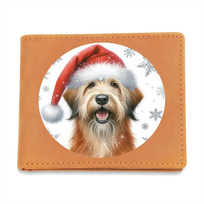 Christmas Dog - Otterhound - Leather Wallet