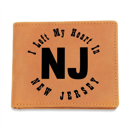 Heart In New Jersey v01 - Leather Wallet