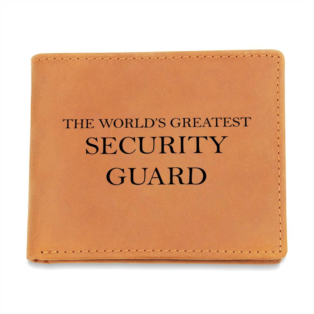 World's Greatest Security Guard - Leather Wallet