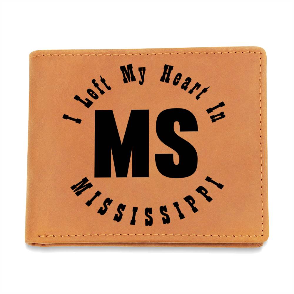 Heart In Mississippi v01 - Leather Wallet
