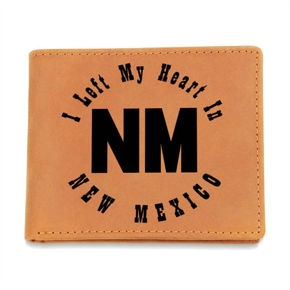 Heart In New Mexico v01 - Leather Wallet