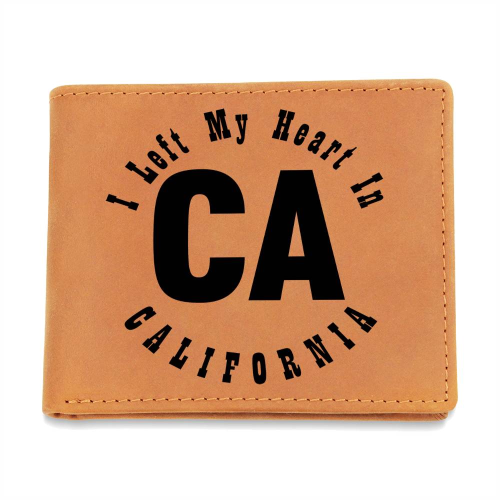 Heart In California v01 - Leather Wallet