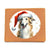 Christmas Dog - Borzoi - Leather Wallet