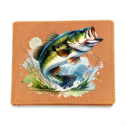 Gone Bass Fishing 09 - Leather Wallet