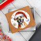 Christmas Dog - Dogo Argentino - Leather Wallet