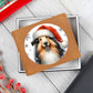 Christmas Dog - Croatian Sheepdog - Leather Wallet
