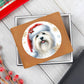 Christmas Dog - Coton De Tulear - Leather Wallet