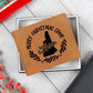 Merry Christmas From New Hampshire - Leather Wallet