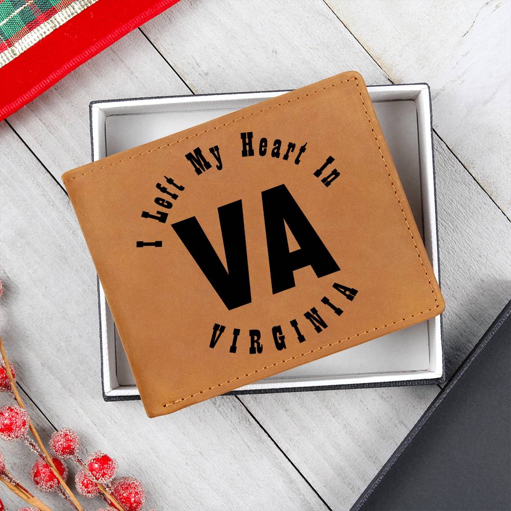 Heart In Virginia v01 - Leather Wallet