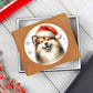 Christmas Dog - Finnish Lapphund - Leather Wallet