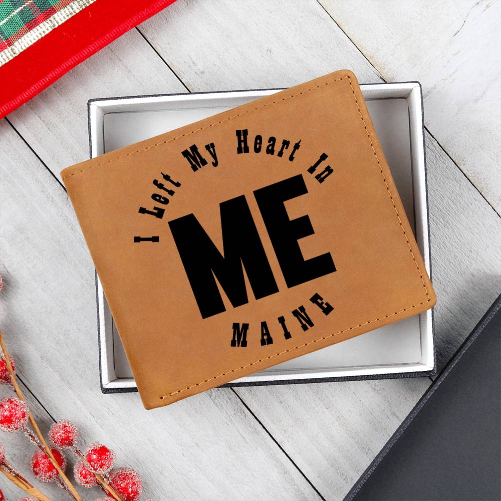 Heart In Maine v01 - Leather Wallet