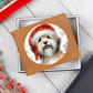 Christmas Dog - Dandie Dinmont Terrier - Leather Wallet