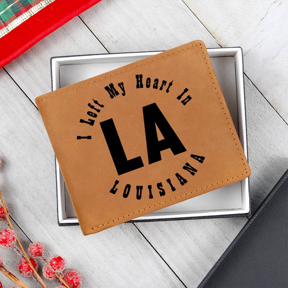 Heart In Louisiana v01 - Leather Wallet