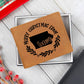 Merry Christmas From Iowa - Leather Wallet