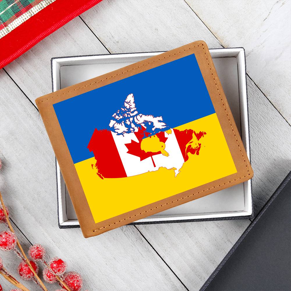 Ukrainian-Canadian - Leather Wallet