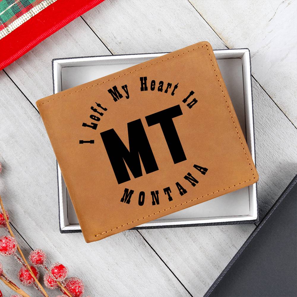 Heart In Montana v01 - Leather Wallet