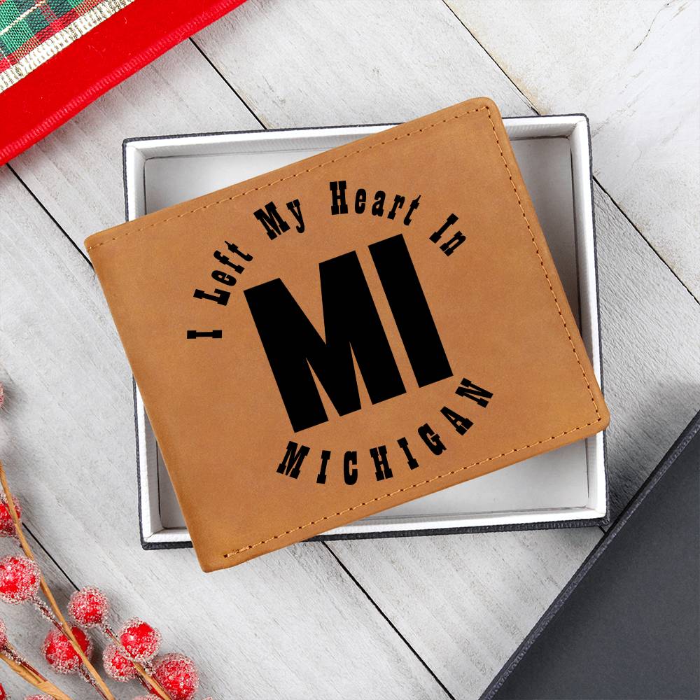 Heart In Michigan v01 - Leather Wallet