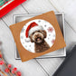 Christmas Dog - Lagotto Romagnolo - Leather Wallet