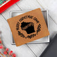Merry Christmas From Wisconsin - Leather Wallet