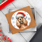 Christmas Dog - English Cocker Spaniel - Leather Wallet