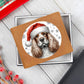 Christmas Dog - Clumber Spaniel - Leather Wallet