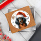 Christmas Dog - Gordon Setter - Leather Wallet