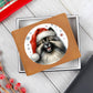 Christmas Dog - Keeshond - Leather Wallet