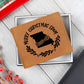 Merry Christmas From Missouri - Leather Wallet