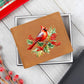 Christmas Cardinal 001 - Leather Wallet