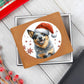 Christmas Dog - Australian Stumpy Tail Cattle - Leather Wallet