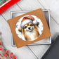 Christmas Dog - Russian Toy - Leather Wallet