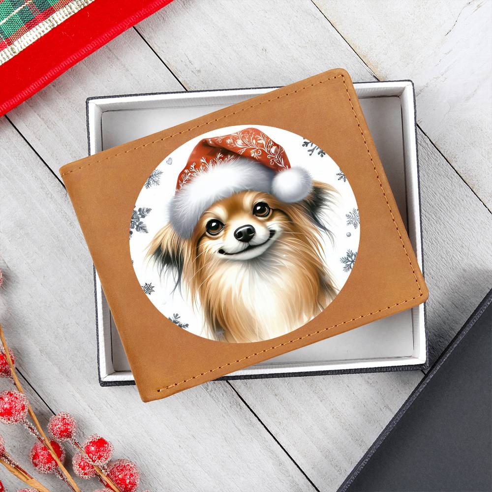 Christmas Dog - Russian Toy - Leather Wallet