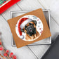 Christmas Dog - Bullmastiff - Leather Wallet