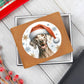 Christmas Dog - Weimaraner - Leather Wallet