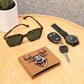 Funny Reindeer Face 05 - Leather Wallet