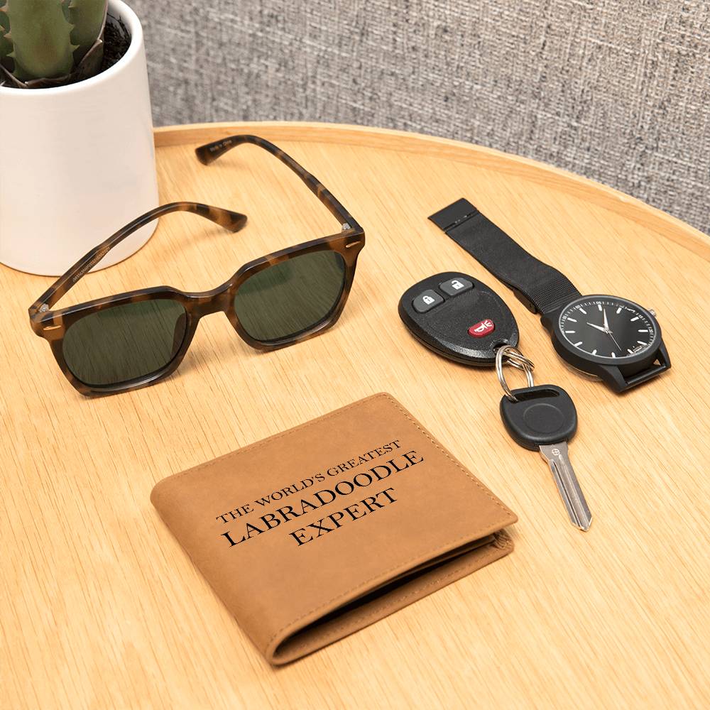 World's Greatest Labradoodle Expert - Leather Wallet
