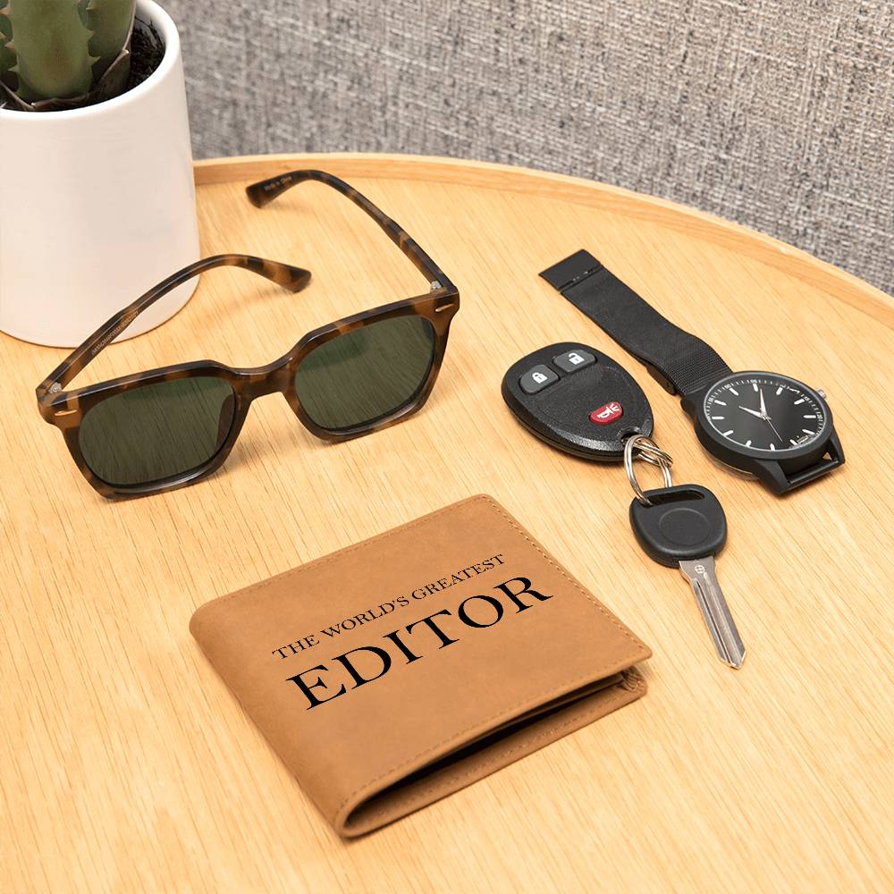 World's Greatest Editor - Leather Wallet