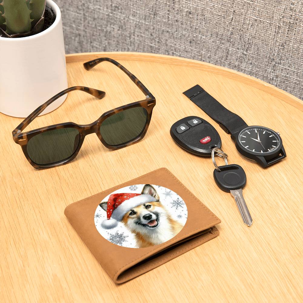 Christmas Dog - Canaan - Leather Wallet