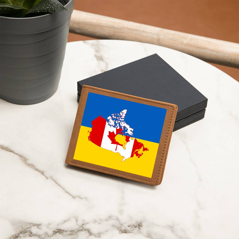 Ukrainian-Canadian - Leather Wallet