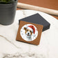 Christmas Dog - Jack Russell Terrier - Leather Wallet