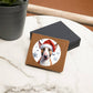Christmas Dog - Miniature Bull Terrier - Leather Wallet