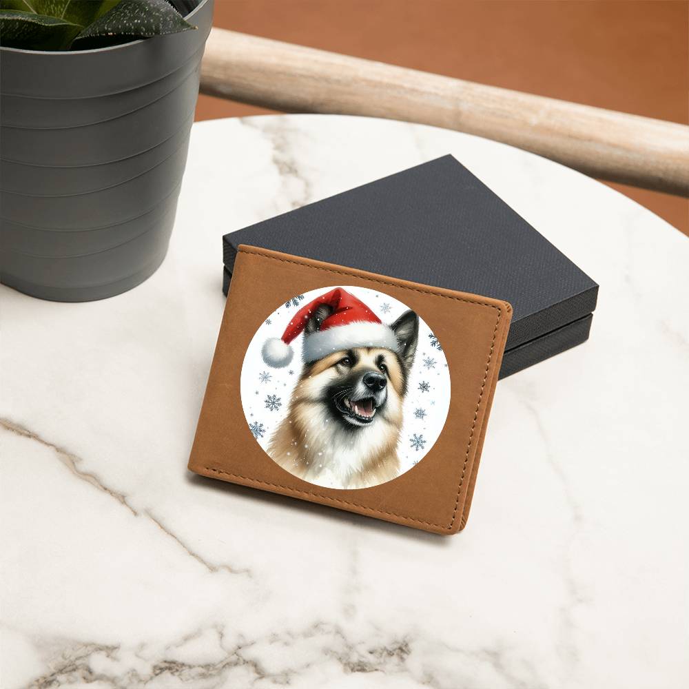 Christmas Dog - Chinook - Leather Wallet