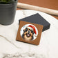 Christmas Dog - Tibetan Mastiff - Leather Wallet