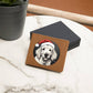 Dog Stained Glass Christmas Design 013 - Leather Wallet
