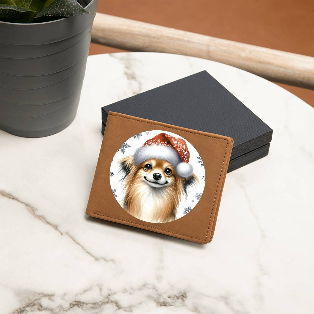 Christmas Dog - Russian Toy - Leather Wallet