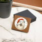 Christmas Dog - Samoyed - Leather Wallet