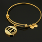 Lee v01 - 18k Gold Finished Bangle Bracelet
