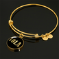 Lola v02 - 18k Gold Finished Bangle Bracelet